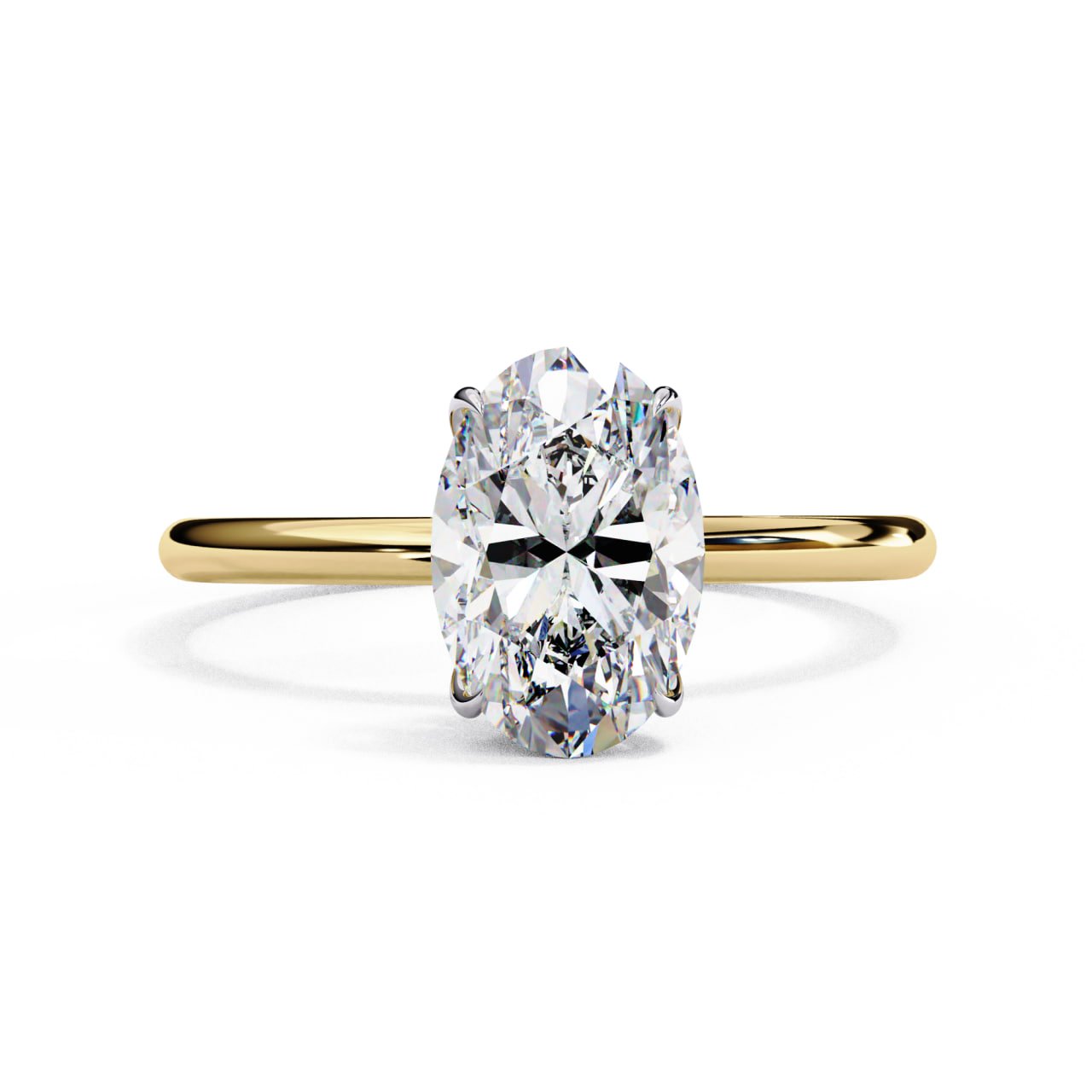Oval Classic Solitaire Engagement Ring 091
